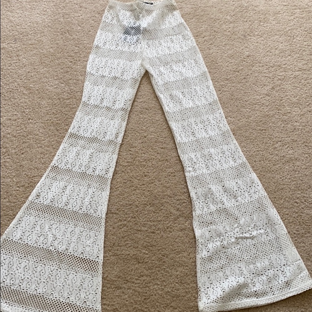Flare swim cover up pants